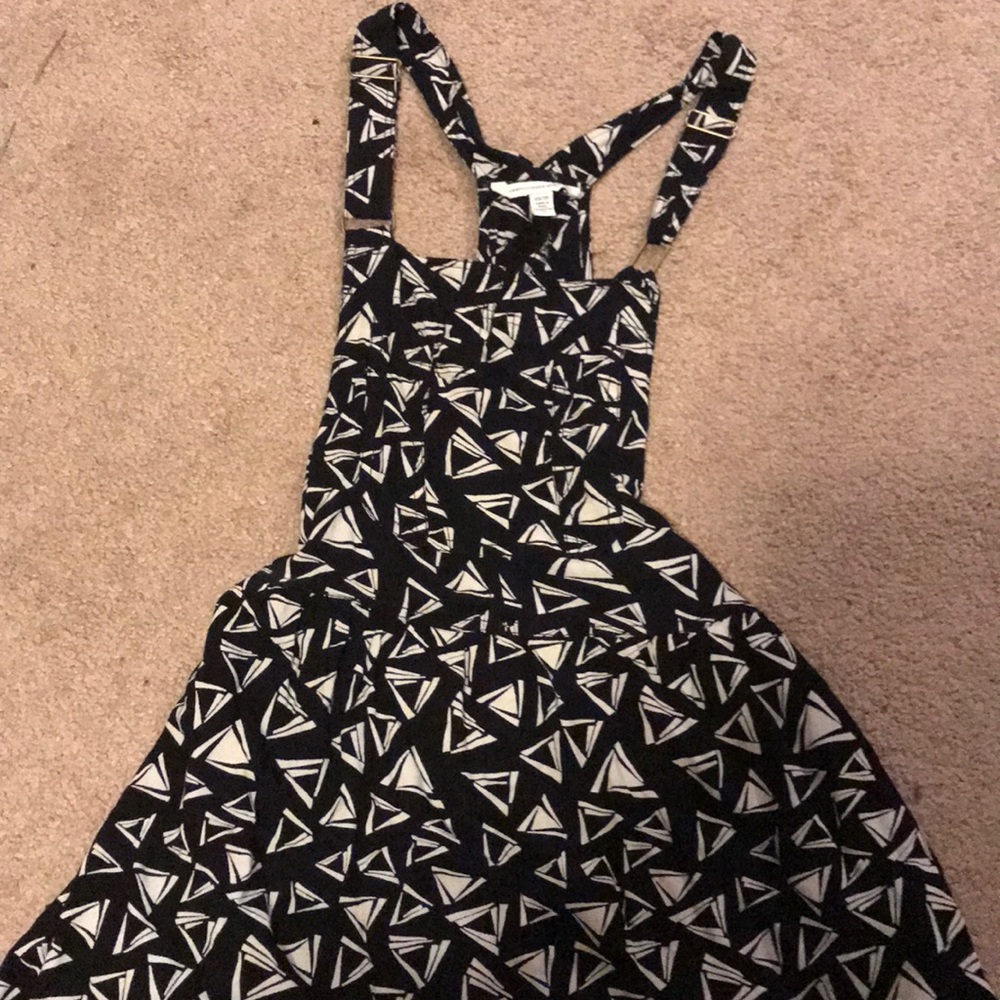 American eagle 🦅 Black and white overall dress 👗